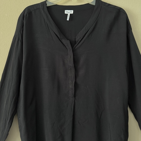 Splendid Black Tunic Blouse Top Size S - Picture 3 of 7